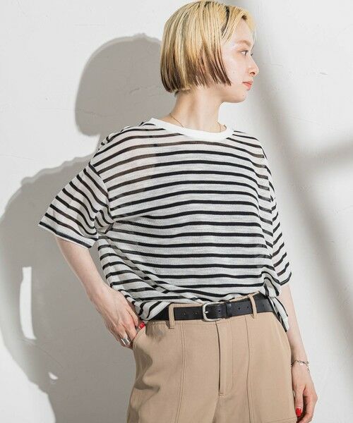 LAUTREAMONT / ロートレアモン ニット・セーター | 【WEB限定】シアーボーダーニットプルオーバー≪手洗い可能≫ | 詳細11