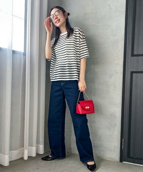 LAUTREAMONT / ロートレアモン ニット・セーター | 【WEB限定】シアーボーダーニットプルオーバー≪手洗い可能≫ | 詳細18