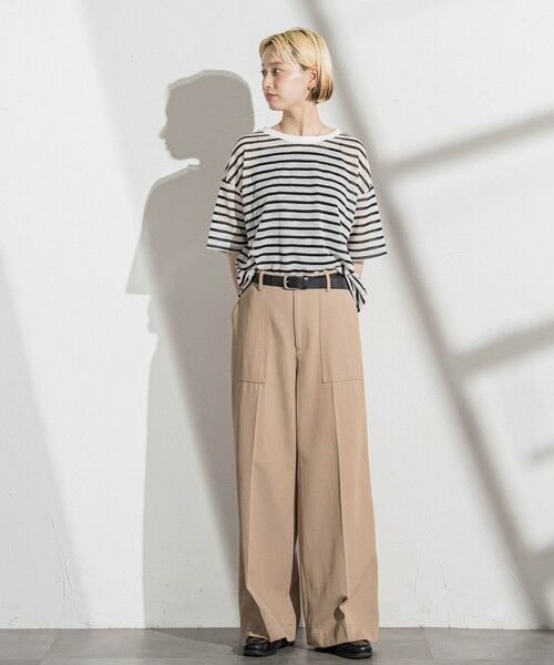 LAUTREAMONT / ロートレアモン ニット・セーター | 【WEB限定】シアーボーダーニットプルオーバー≪手洗い可能≫ | 詳細5