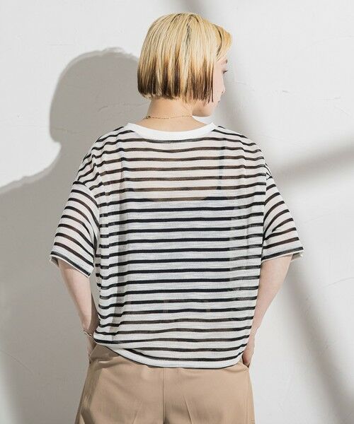 LAUTREAMONT / ロートレアモン ニット・セーター | 【WEB限定】シアーボーダーニットプルオーバー≪手洗い可能≫ | 詳細9