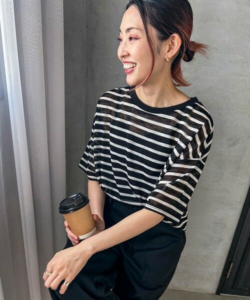 LAUTREAMONT / ロートレアモン ニット・セーター | 【WEB限定】シアーボーダーニットプルオーバー≪手洗い可能≫ | 詳細21