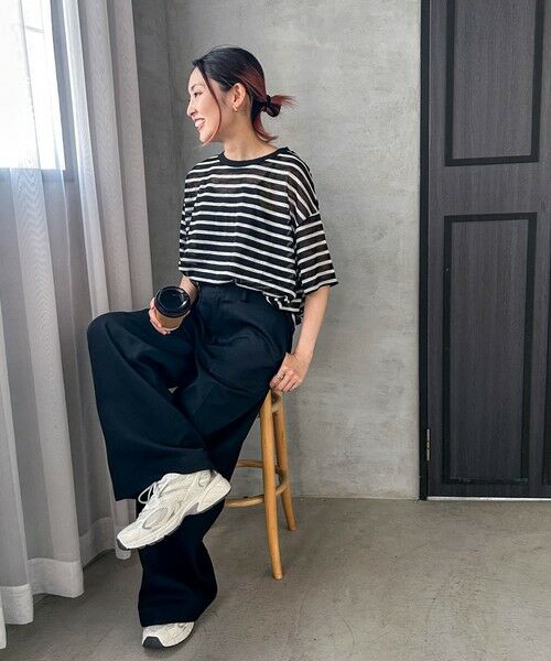 LAUTREAMONT / ロートレアモン ニット・セーター | 【WEB限定】シアーボーダーニットプルオーバー≪手洗い可能≫ | 詳細22