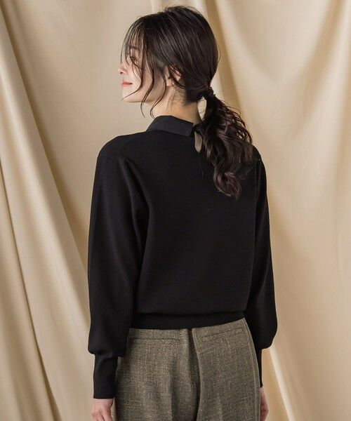 LAUTREAMONT / ロートレアモン ニット・セーター | 2WAYシャツ襟付きニットプルオーバー≪手洗い可能≫ | 詳細2