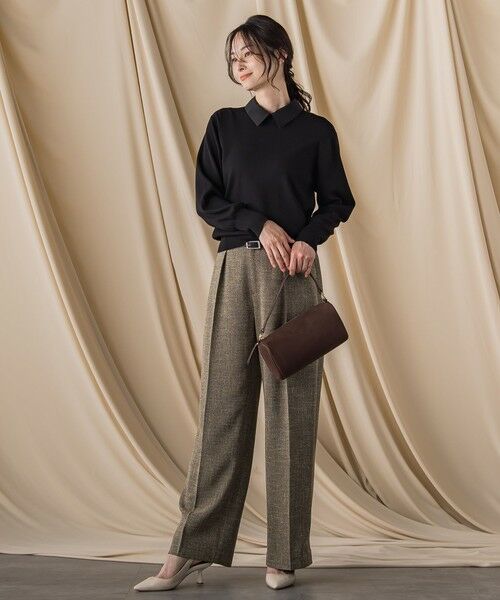 LAUTREAMONT / ロートレアモン ニット・セーター | 2WAYシャツ襟付きニットプルオーバー≪手洗い可能≫ | 詳細3