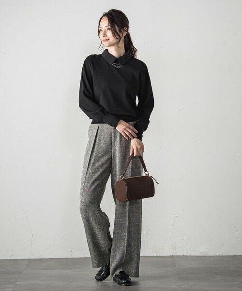 LAUTREAMONT / ロートレアモン ニット・セーター | 2WAYシャツ襟付きニットプルオーバー≪手洗い可能≫ | 詳細6