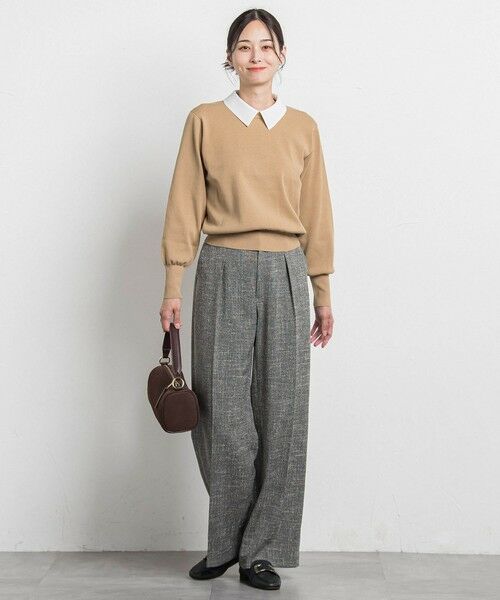 LAUTREAMONT / ロートレアモン ニット・セーター | 2WAYシャツ襟付きニットプルオーバー≪手洗い可能≫ | 詳細7