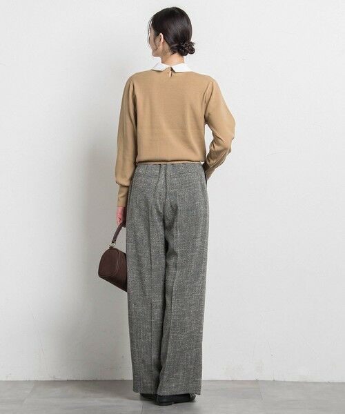 LAUTREAMONT / ロートレアモン ニット・セーター | 2WAYシャツ襟付きニットプルオーバー≪手洗い可能≫ | 詳細9