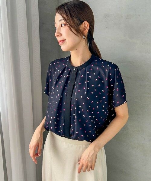 LAUTREAMONT / ロートレアモン シャツ・ブラウス | 【WEB限定】プリントアムンゼンブラウス≪洗濯機で洗える/透けにくい≫ | 詳細1