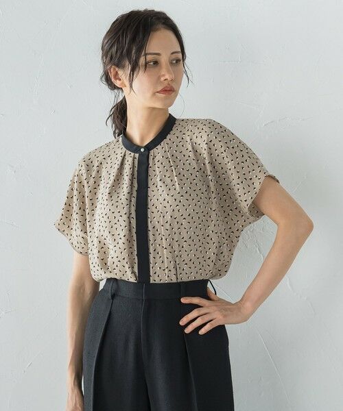 LAUTREAMONT / ロートレアモン シャツ・ブラウス | 【WEB限定】プリントアムンゼンブラウス≪洗濯機で洗える/透けにくい≫ | 詳細10