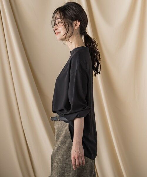 LAUTREAMONT / ロートレアモン シャツ・ブラウス | キレイ×リラックス スタンドカラーブラウス≪接触冷感/UV/洗濯機で洗える≫ | 詳細1