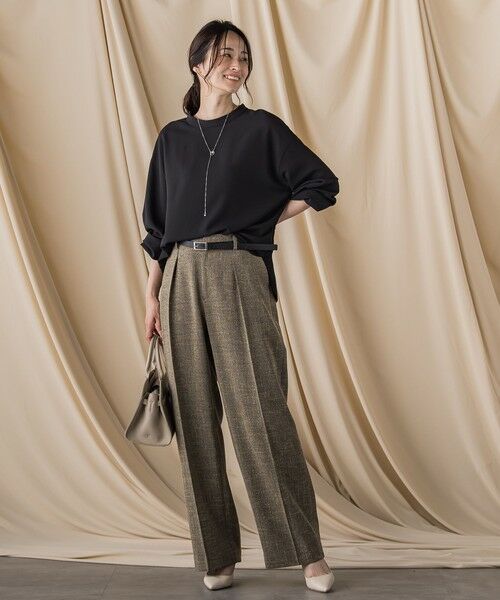 LAUTREAMONT / ロートレアモン シャツ・ブラウス | キレイ×リラックス スタンドカラーブラウス≪接触冷感/UV/洗濯機で洗える≫ | 詳細3