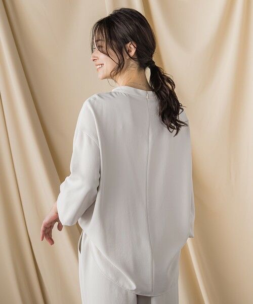 LAUTREAMONT / ロートレアモン シャツ・ブラウス | キレイ×リラックス スタンドカラーブラウス≪接触冷感/UV/洗濯機で洗える≫ | 詳細7