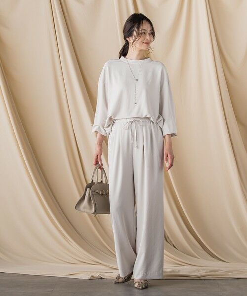 LAUTREAMONT / ロートレアモン シャツ・ブラウス | キレイ×リラックス スタンドカラーブラウス≪接触冷感/UV/洗濯機で洗える≫ | 詳細8