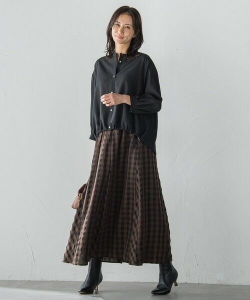 LAUTREAMONT / ロートレアモン シャツ・ブラウス | シアーバンブータンブラーブラウス | 詳細1