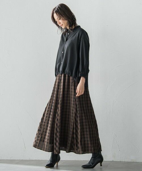 LAUTREAMONT / ロートレアモン シャツ・ブラウス | シアーバンブータンブラーブラウス | 詳細2