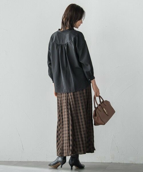 LAUTREAMONT / ロートレアモン シャツ・ブラウス | シアーバンブータンブラーブラウス | 詳細3