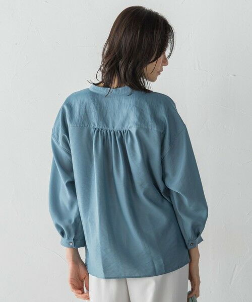 LAUTREAMONT / ロートレアモン シャツ・ブラウス | シアーバンブータンブラーブラウス | 詳細6