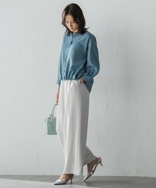 LAUTREAMONT / ロートレアモン シャツ・ブラウス | シアーバンブータンブラーブラウス | 詳細7