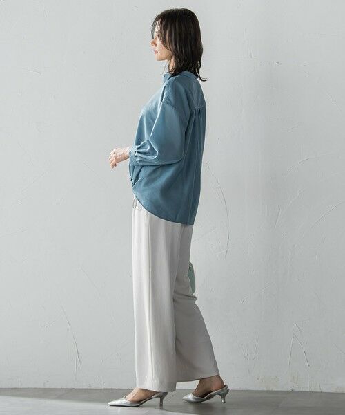 LAUTREAMONT / ロートレアモン シャツ・ブラウス | シアーバンブータンブラーブラウス | 詳細8