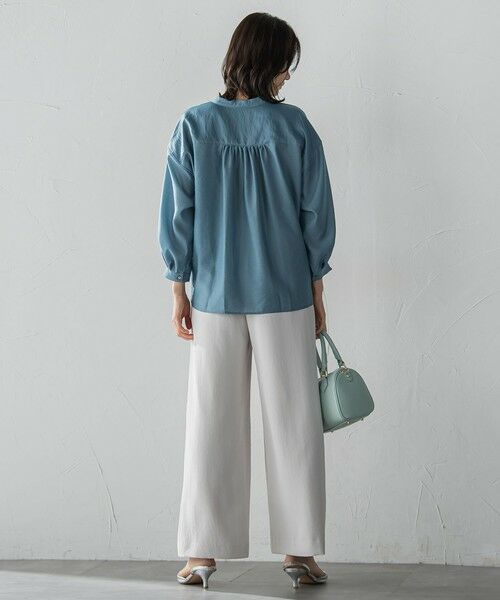 LAUTREAMONT / ロートレアモン シャツ・ブラウス | シアーバンブータンブラーブラウス | 詳細9