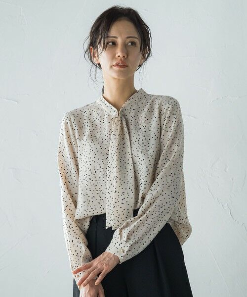 LAUTREAMONT / ロートレアモン シャツ・ブラウス | ランダムドットエアリーブラウス≪洗濯機で洗える≫ | 詳細12
