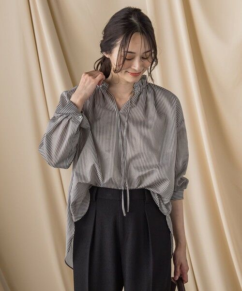 LAUTREAMONT / ロートレアモン シャツ・ブラウス | 後染めボイルシアーフリルブラウス≪洗濯機で洗える≫ | 詳細6