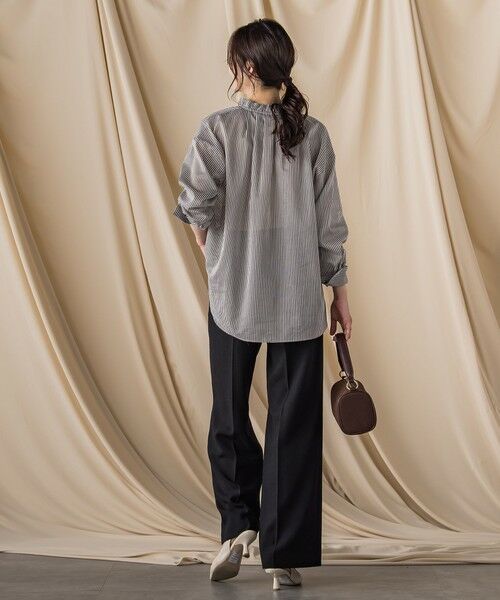 LAUTREAMONT / ロートレアモン シャツ・ブラウス | 後染めボイルシアーフリルブラウス≪洗濯機で洗える≫ | 詳細11