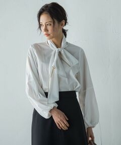 LAUTREAMONT / ロートレアモン シャツ・ブラウス | フォルムボウタイブラウス≪洗濯機で洗える≫