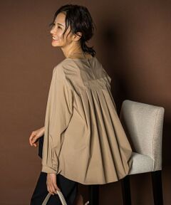 LAUTREAMONT / ロートレアモン シャツ・ブラウス | キーネックエアリータックブラウス ≪接触冷感/洗濯機で洗える≫