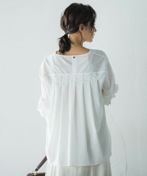 LAUTREAMONT / ロートレアモン シャツ・ブラウス | キーネックエアリータックブラウス ≪接触冷感/洗濯機で洗える≫ | 詳細2