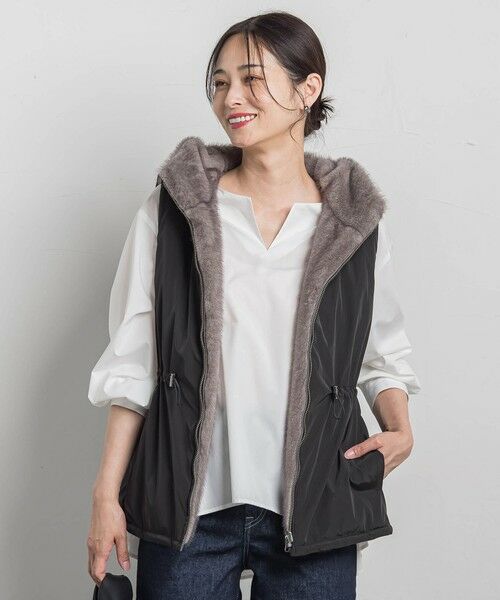 LAUTREAMONT / ロートレアモン シャツ・ブラウス | キーネックエアリータックブラウス ≪接触冷感/洗濯機で洗える≫ | 詳細7