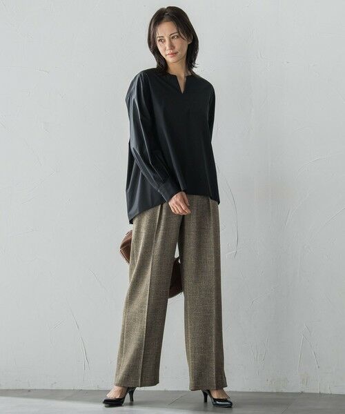 LAUTREAMONT / ロートレアモン シャツ・ブラウス | キーネックエアリータックブラウス ≪接触冷感/洗濯機で洗える≫ | 詳細13