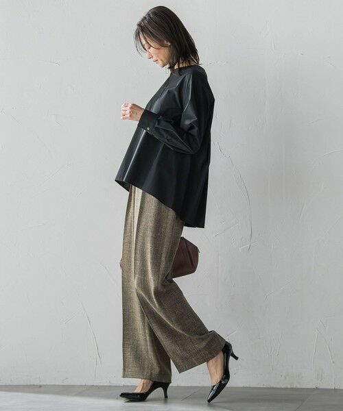 LAUTREAMONT / ロートレアモン シャツ・ブラウス | キーネックエアリータックブラウス ≪接触冷感/洗濯機で洗える≫ | 詳細14