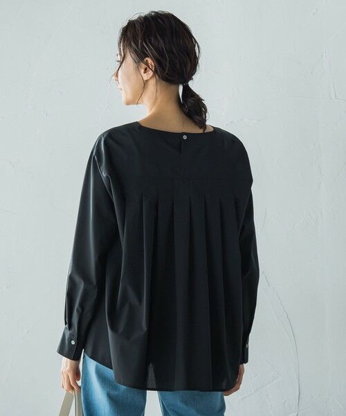 LAUTREAMONT / ロートレアモン シャツ・ブラウス | キーネックエアリータックブラウス ≪接触冷感/洗濯機で洗える≫ | 詳細9