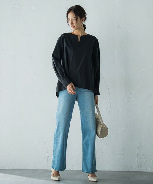 LAUTREAMONT / ロートレアモン シャツ・ブラウス | キーネックエアリータックブラウス ≪接触冷感/洗濯機で洗える≫ | 詳細10