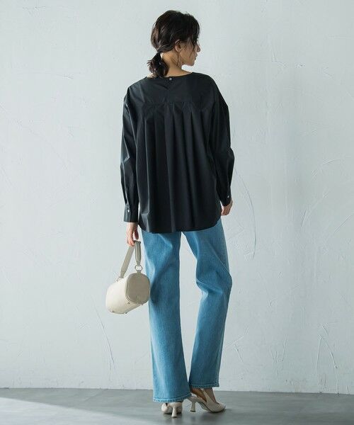 LAUTREAMONT / ロートレアモン シャツ・ブラウス | キーネックエアリータックブラウス ≪接触冷感/洗濯機で洗える≫ | 詳細12