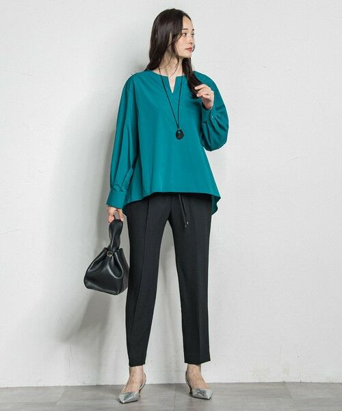 LAUTREAMONT / ロートレアモン シャツ・ブラウス | キーネックエアリータックブラウス ≪接触冷感/洗濯機で洗える≫ | 詳細18