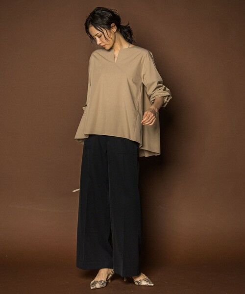 LAUTREAMONT / ロートレアモン シャツ・ブラウス | キーネックエアリータックブラウス ≪接触冷感/洗濯機で洗える≫ | 詳細26