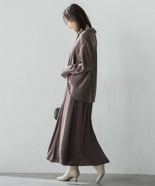 LAUTREAMONT / ロートレアモン シャツ・ブラウス | エアリースエードシャツブラウス≪洗濯機で洗える≫ | 詳細5