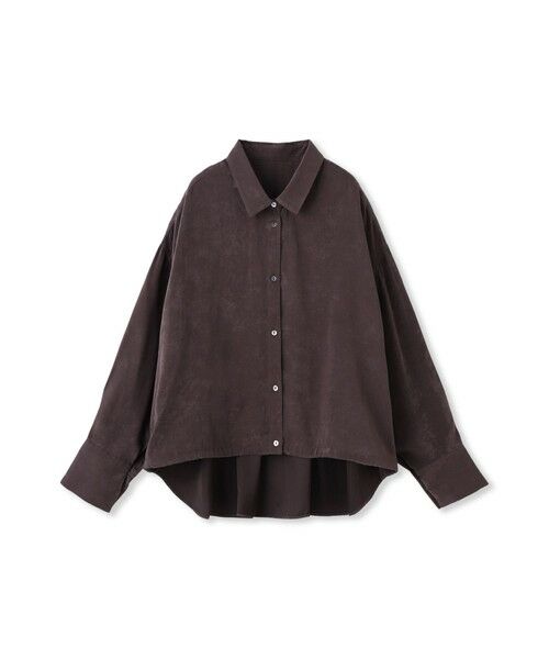 LAUTREAMONT / ロートレアモン シャツ・ブラウス | エアリースエードシャツブラウス≪洗濯機で洗える≫ | 詳細7