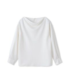 LAUTREAMONT / ロートレアモン シャツ・ブラウス | クレープサテン長袖ブラウス ≪手洗い可能≫