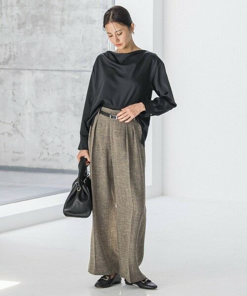 LAUTREAMONT / ロートレアモン シャツ・ブラウス | クレープサテン長袖ブラウス ≪手洗い可能≫ | 詳細3