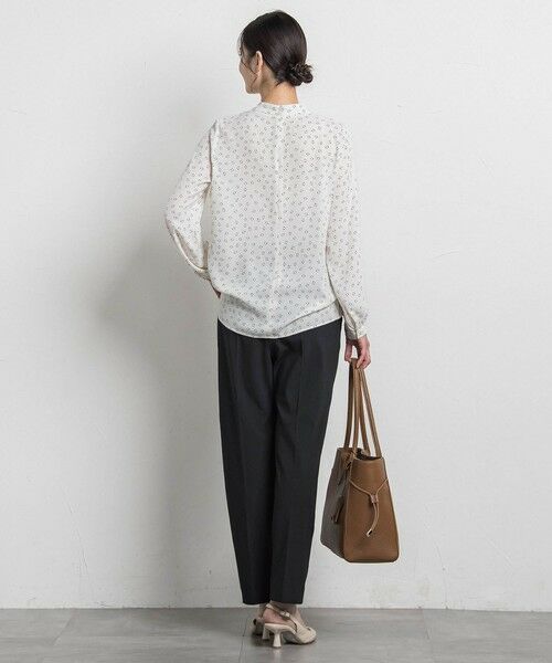 LAUTREAMONT / ロートレアモン シャツ・ブラウス | 【WEB限定】バックサテン小紋プリントブラウス | 詳細7