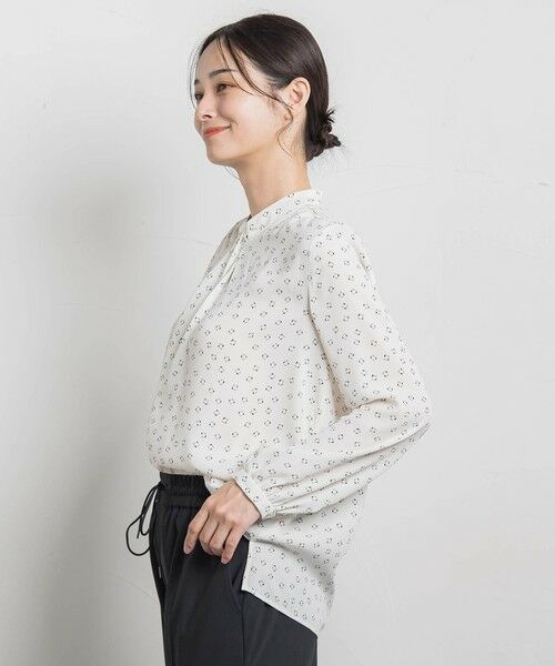 LAUTREAMONT / ロートレアモン シャツ・ブラウス | 【WEB限定】バックサテン小紋プリントブラウス | 詳細10