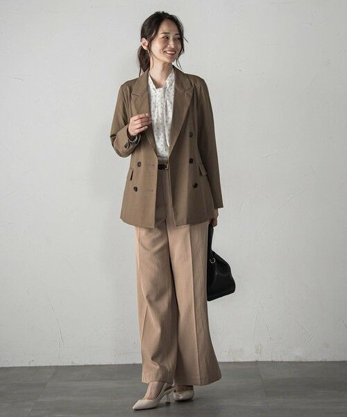 LAUTREAMONT / ロートレアモン シャツ・ブラウス | 【WEB限定】バックサテン小紋プリントブラウス | 詳細4