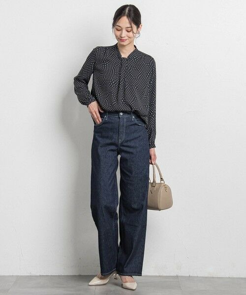 LAUTREAMONT / ロートレアモン シャツ・ブラウス | 【WEB限定】バックサテン小紋プリントブラウス | 詳細11