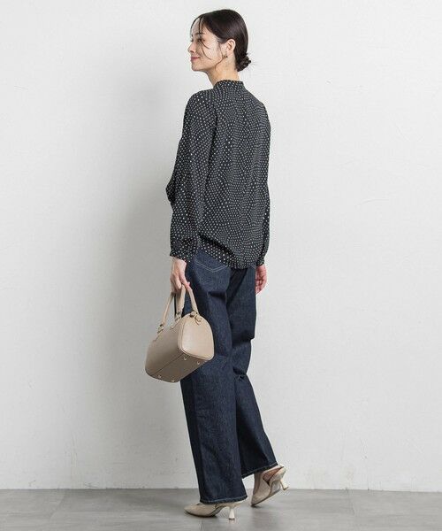 LAUTREAMONT / ロートレアモン シャツ・ブラウス | 【WEB限定】バックサテン小紋プリントブラウス | 詳細13