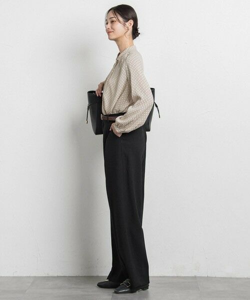 LAUTREAMONT / ロートレアモン シャツ・ブラウス | 【WEB限定】バックサテン小紋プリントブラウス | 詳細17