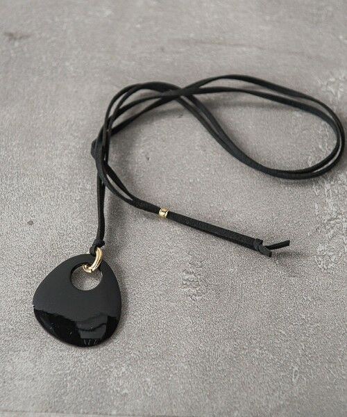 LAUTREAMONT/ロートレアモン ルナモチーフネックレス ブラック FREE LAUTREAMONT/ロートレアモン ルナモチーフネックレス ブラック FREE