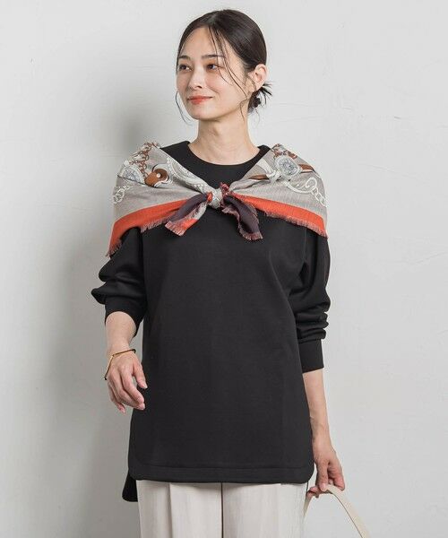 LAUTREAMONT / ロートレアモン マフラー・ショール・スヌード・ストール | リバーシブルフリンジストール≪洗濯機で洗える≫ | 詳細3